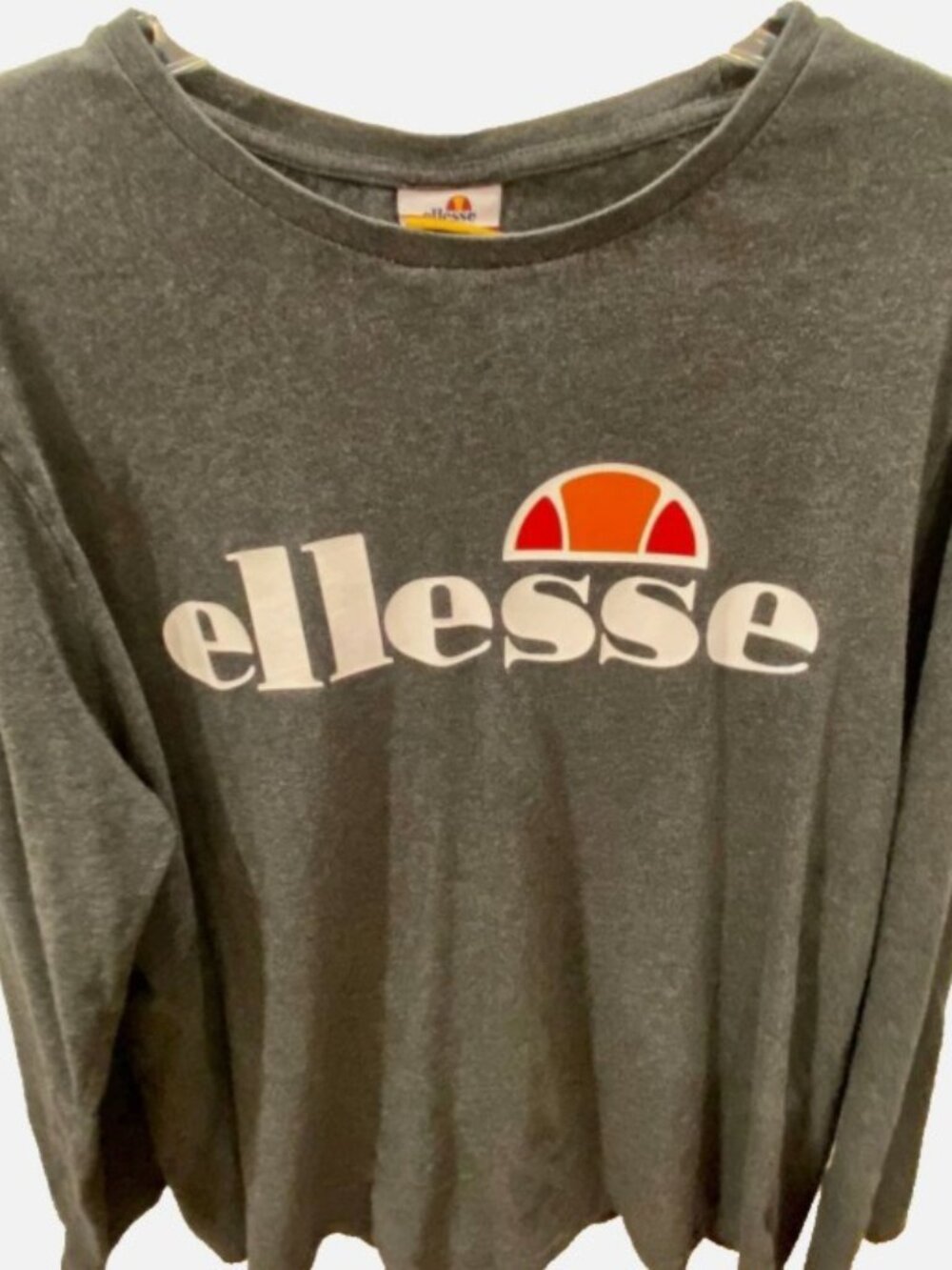 Ellesse Men’s Retro Large Logo Long Sleeve Size L